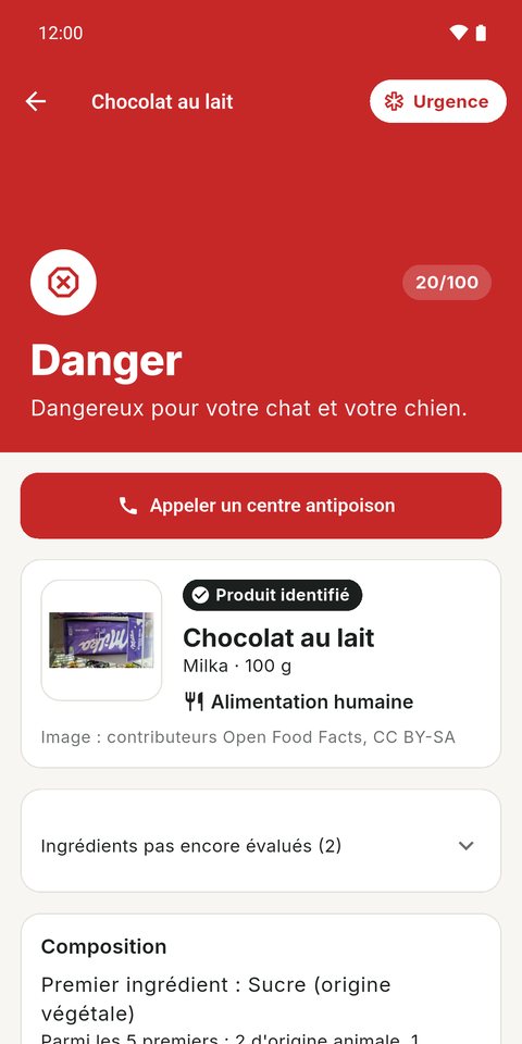 Scan d'un produit