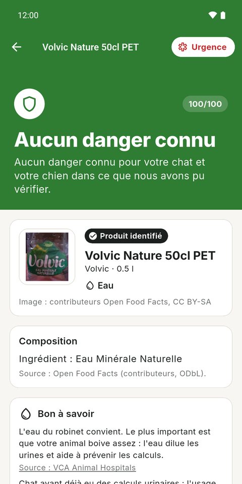 Aucun danger connu